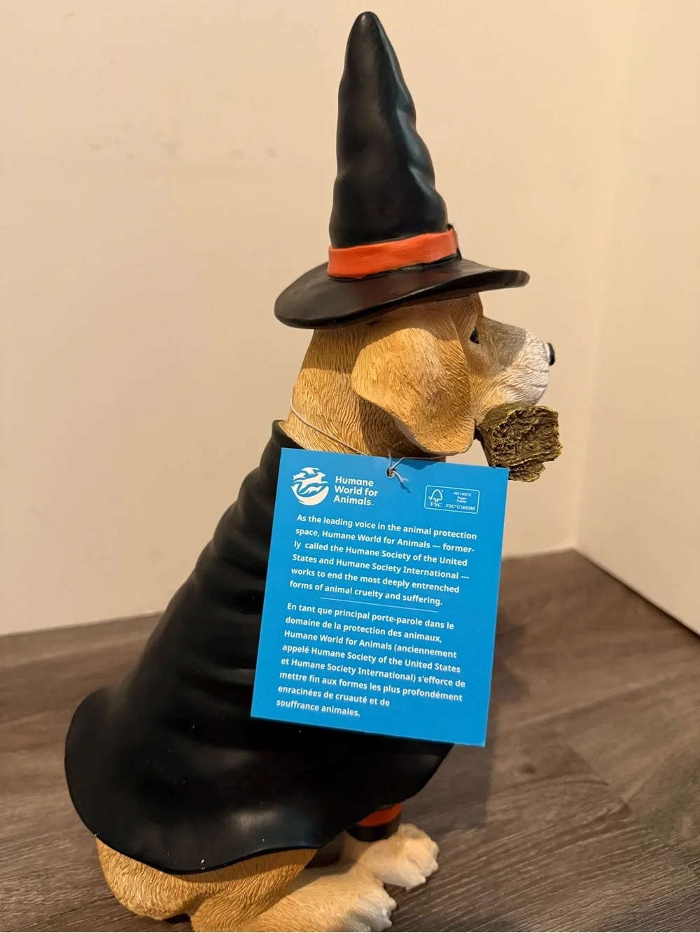 Adorable Humane Society Halloween Witch Beagle Figurine- NWT
